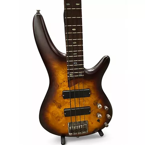 Used Ibanez SR500EPB Brown Sunburst Electric Bass Guitar Brown Sunburst