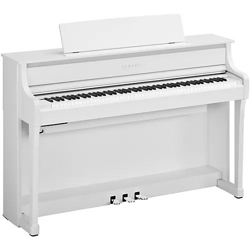 Yamaha Clavinova CLP-875 Console Digital Piano With Bench White Birch