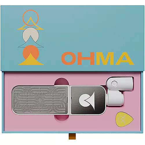 Ohma World Motif Ribbon Microphone White & Stainless Steel