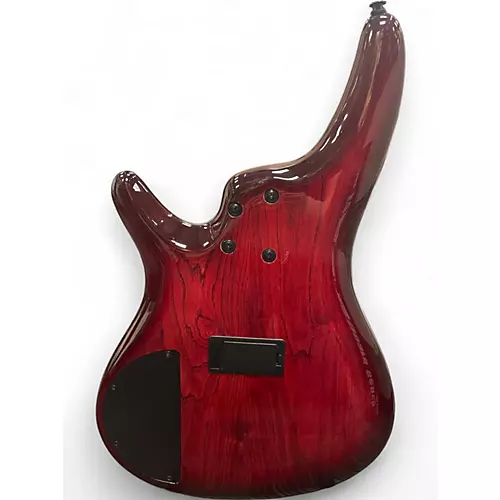 Used Ibanez ANB205 Premium Series Adam Nitti Signature Bass Wine Red Burst Electric Bass Guitar Wine Red Burst