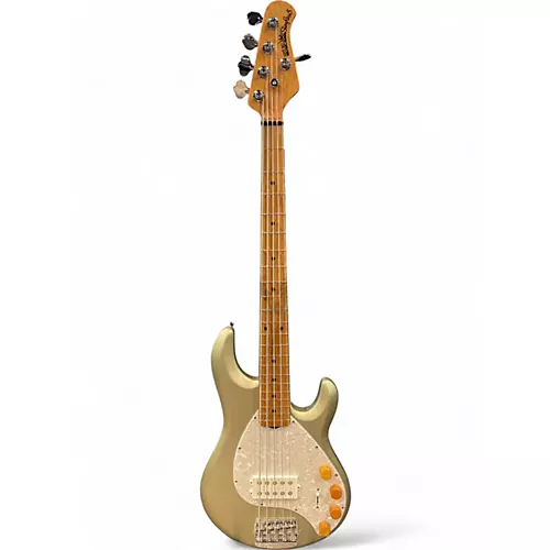 Used Ernie Ball Music Man string ray 5 pewter Electric Bass Guitar pewter