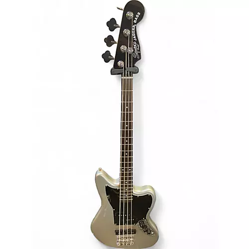 Used Squier JAGUAR JAZZ BASS GREY Electric Bass Guitar GREY
