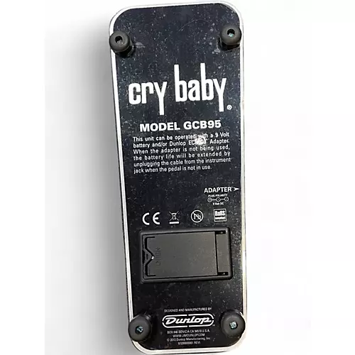 Used Dunlop GCB95 Original Crybaby Wah Effect Pedal