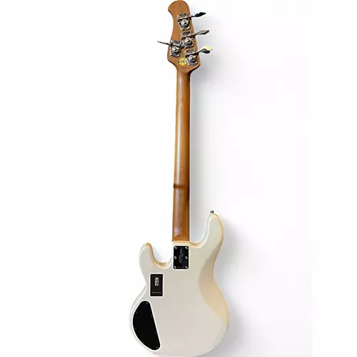 Used Sterling by Music Man Ray34HH Pearl White Electric Bass Guitar Pearl White