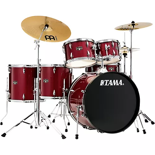 TAMA Imperialstar 6-Piece Complete Drum Set With MEINL HCS Cymbals and 22