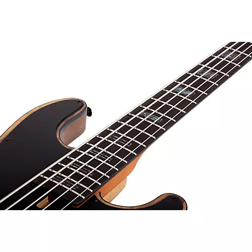 Schecter Guitar Research Model T Exotic Ziricote 5 Electric Bass Natural Satin