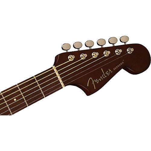 Fender California Redondo Player Acoustic-Electric Guitar Candy Apple Red