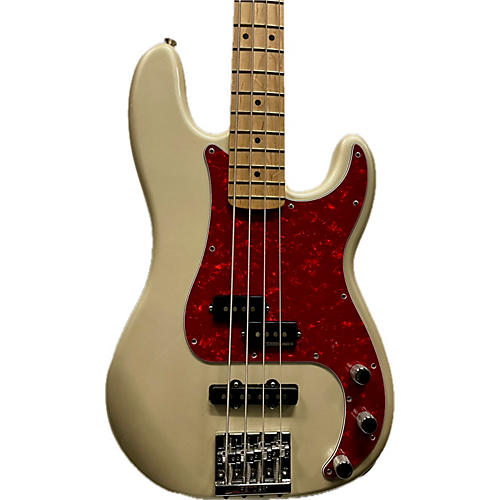 Used Fender Deluxe Active Precision Bass Cream Electric Bass Guitar Cream