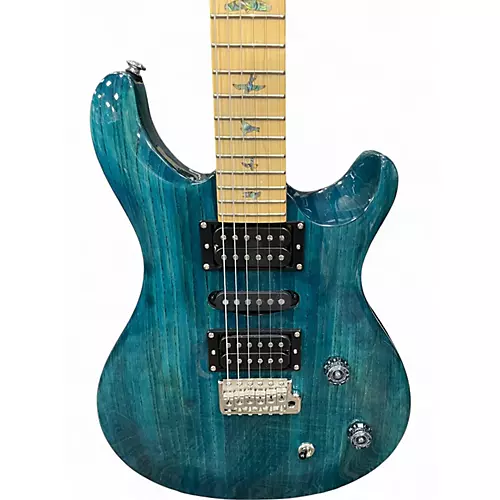 Used PRS SE SWAMP ASH SPECIAL IRI BLUE Solid Body Electric Guitar IRI BLUE