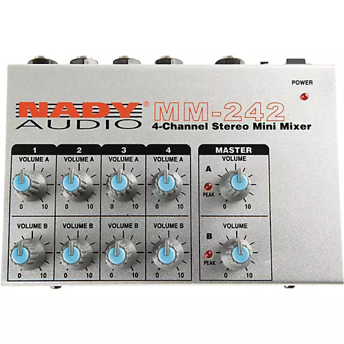 Nady MM-242 4-Channel Mini Mixer