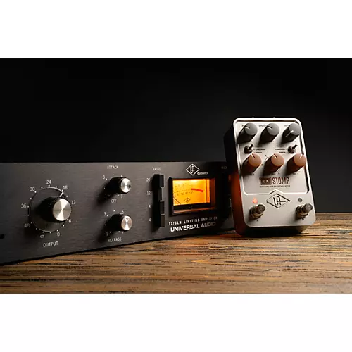 Universal Audio UAFX OX Stomp Dynamic Speaker Emulator Effects Pedal Silver