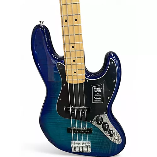 Used Fender Player Jazz Bass Blue Burst Electric Bass Guitar Blue Burst