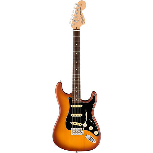 Fender American Performer Timber Stratocaster Spruce Electric Guitar Honey Burst
