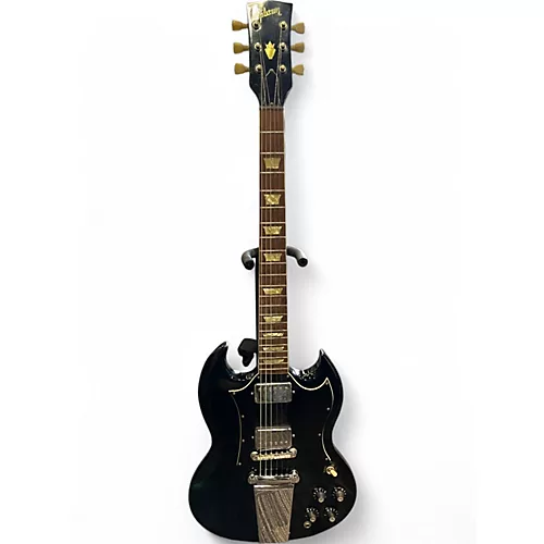 Vintage 1971 Gibson SG Standard Black Solid Body Electric Guitar Black