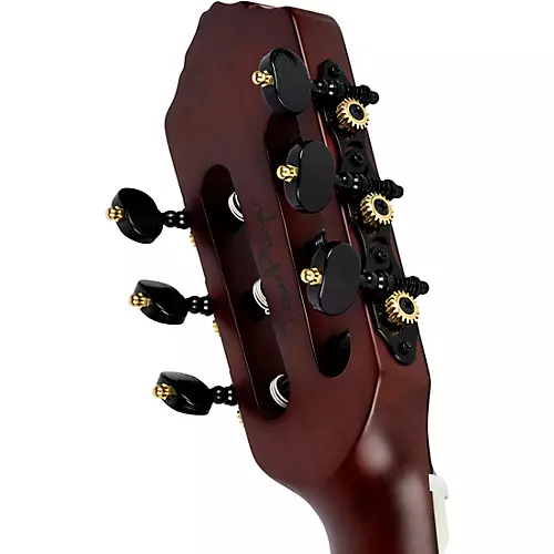 Ortega RTPSTD Left-Handed Nylon-String Acoustic-Electric Guitar Satin Black