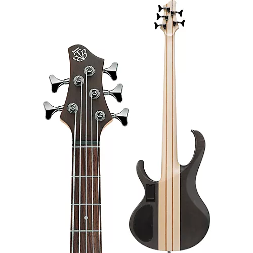 Ibanez BTB605 5-String Electric Bass Guitar Transparent Gray Flat