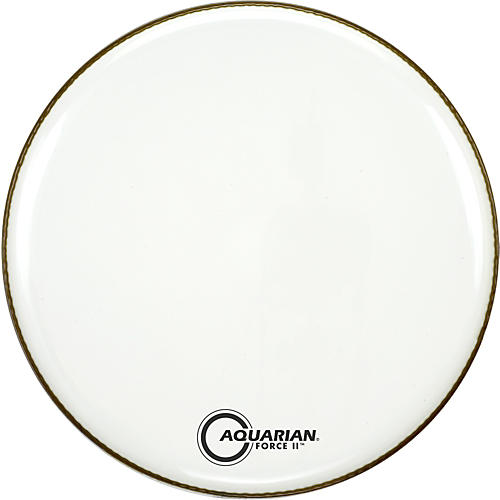 Aquarian Force II Resonant Bass Drum Head Black 20 in.