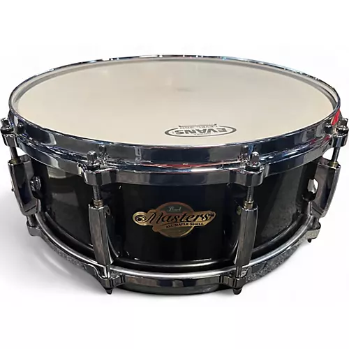 Used Pearl 5.5X14 Masters MCX Series Snare Trans Black Drum Trans Black 10