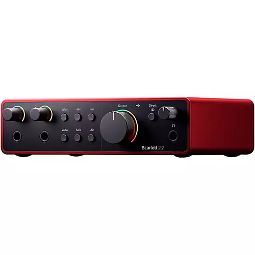 Focusrite Scarlett 2i2 Gen 4 with Yamaha HS Studio Monitor Pair Bundle (Stands & Cables Included) HS8