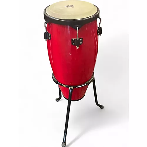 Used LP 11in Cosmic Percussion Conga Red Drum Red 29