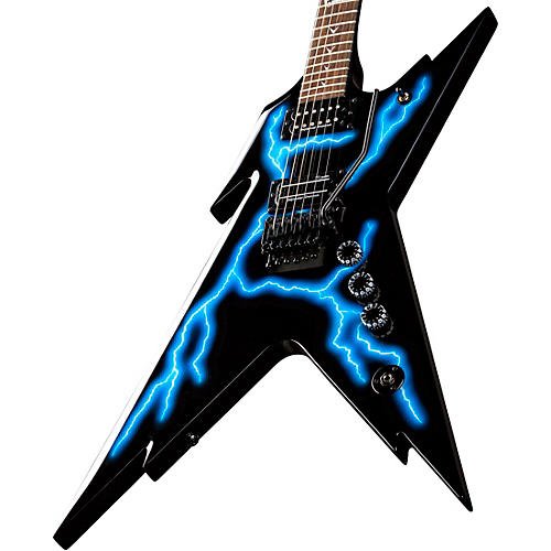 Dean Razorback Lightning Electric Guitar With Case Graphic