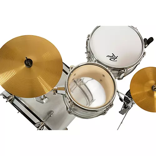 Rogue Lil' Kicker 3-Piece Junior Drum Set Metallic Silver