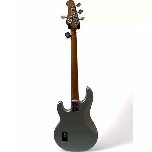 Used Sterling By Music Man STINGRAY Silver Electric Bass Guitar Silver