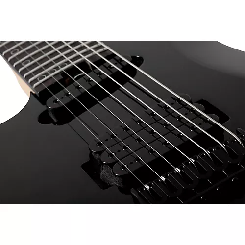 Schecter Guitar Research Sunset 7-String Triad Left-Handed Electric Guitar Gloss Black