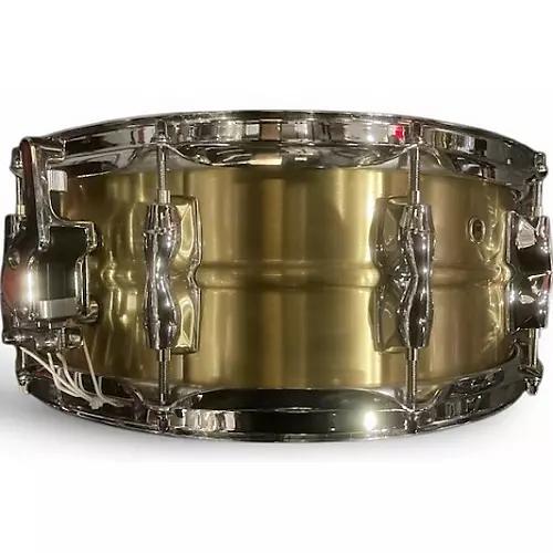Used Yamaha 5.5X14 Recording Custom  Brass Drum Brass 10