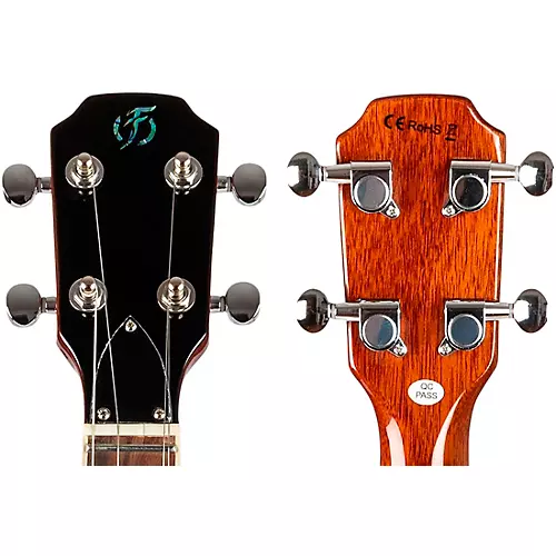 Flight Vanguard Solid Body Electric Ukulele Transparent Purple