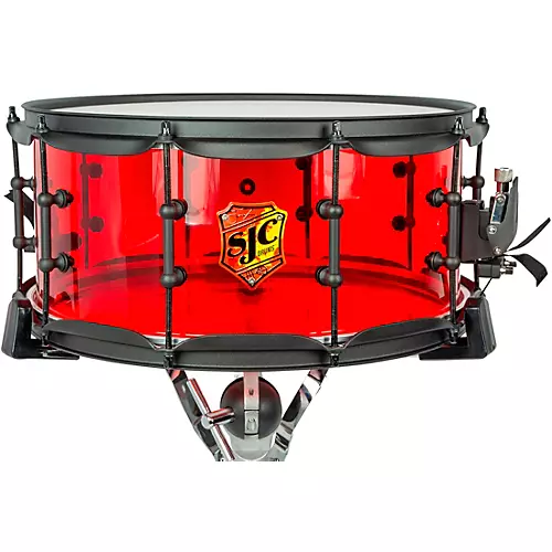 SJC Drums Josh Dun Torch Snare Drum 14 x 6.5 in. Yellow Acrylic