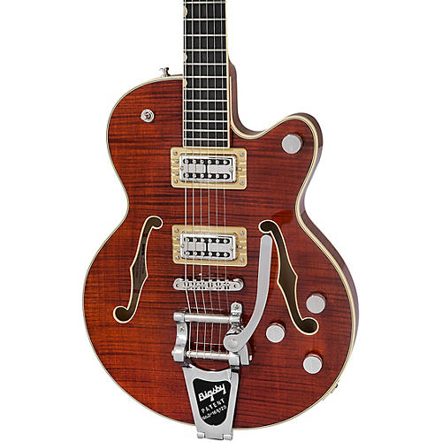 Gretsch Guitars G6659TFM Players Edition Broadkaster Jr. Center Block Bigsby Semi-Hollow Electric Guitar Bourbon Stain