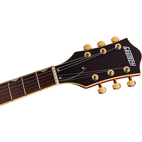 Gretsch Guitars Electromatic LTD Flame Okoume Broadkaster Jr. Single-Cut With Bigsby Electric Guitar Roundup Orange Stain