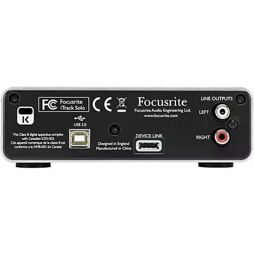 Focusrite iTrack Solo Audio Interface With Lightning Connection