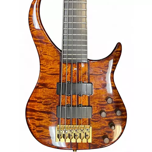 Used Peavey cirrus 6 trans flame maple Electric Bass Guitar trans flame maple