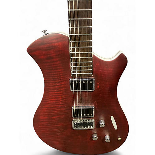 Used Relish Guitars Mary Limited Burgundy Flame Hollow Body Electric Guitar Burgundy Flame