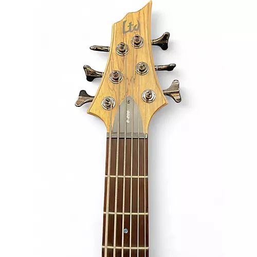 Used ESP LTD B-206SM Spalted Maple Electric Bass Guitar Spalted Maple