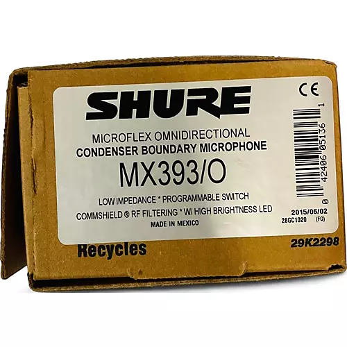 Used Shure MX393/O Condenser Microphone