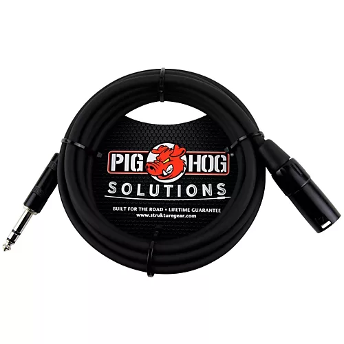 Pig Hog Solutions TRS(M) to XLR(M) Balanced Adapter Cable 5 ft.