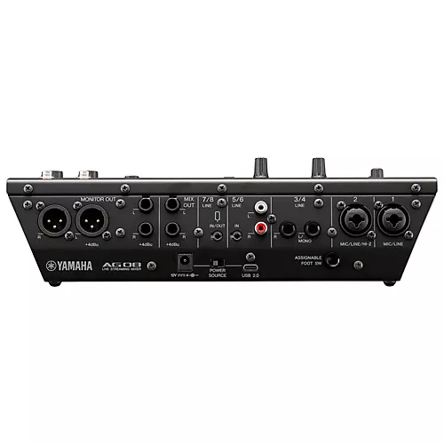 Yamaha AG08 8-Channel Mixer/USB Interface for Mac/PC Black