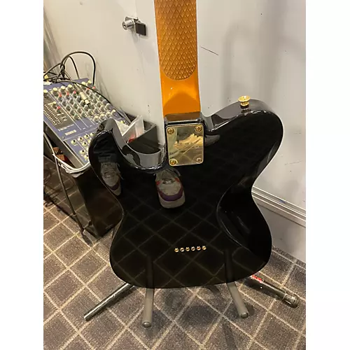 Used Dean Zelinsky Dellatera Z-Glide Custom Black Solid Body Electric Guitar Black