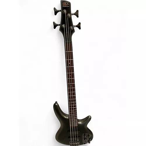 Used Ibanez SR300E Silver Electric Bass Guitar Silver
