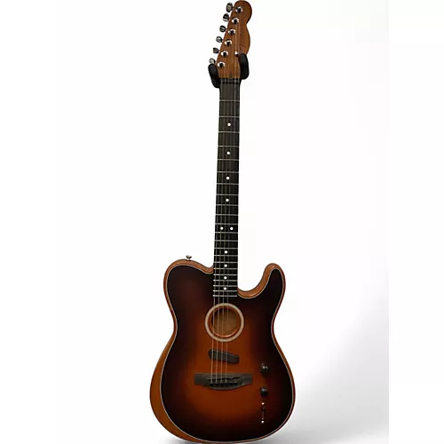 Used Fender American Acoustasonic Telecaster Sunburst Acoustic Electric Guitar Sunburst