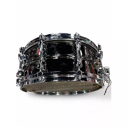 Used TAMA 6X14 Starphonic Snare STEEL Chrome Silver Drum Chrome Silver 13