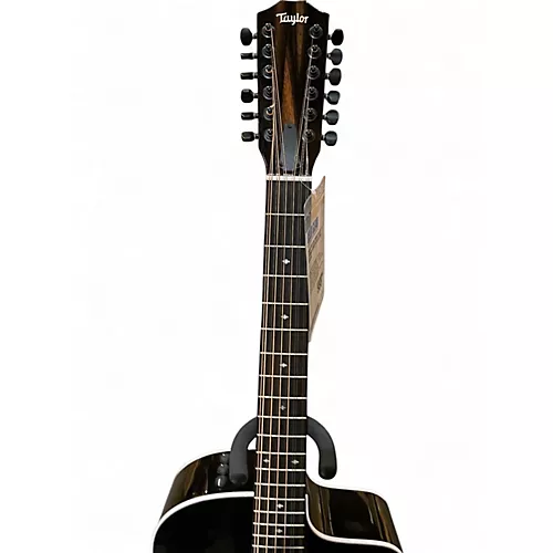 Used Taylor 250ce black 12 String Acoustic Electric Guitar black