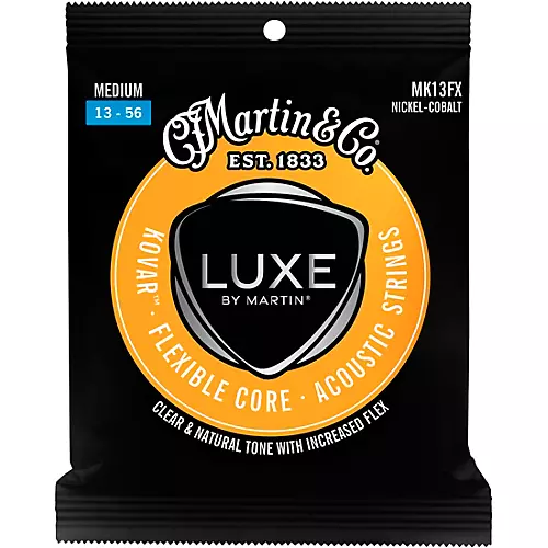 Martin Luxe by Martin Kovar Flexible Core Nickel Cobalt Acoustic Guitar Strings Light (12-54)