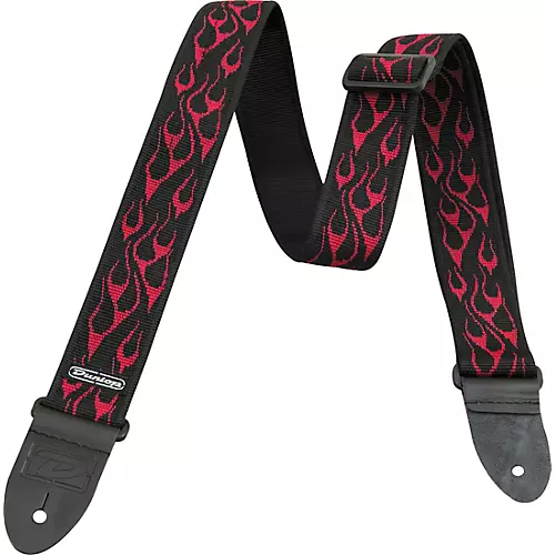 Dunlop D-38 Flambe Nylon Guitar Strap Gray