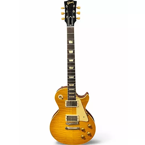 Used Gibson 1959 Reissue Murphy Aged Les Paul Lemon Solid Body Electric Guitar Lemon
