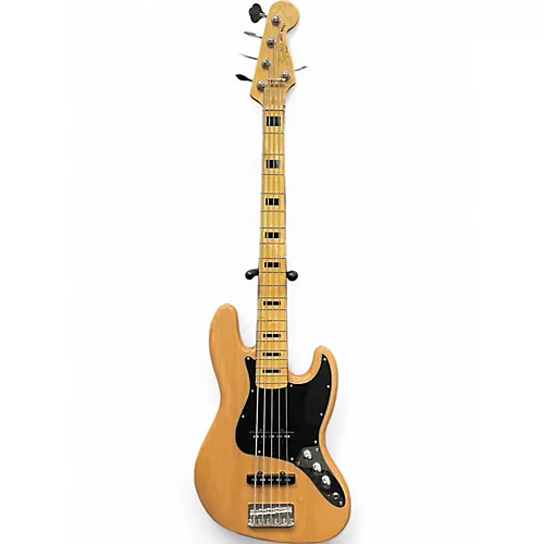 Used Squier Jazz Bass 5 String Maple Electric Bass Guitar Maple