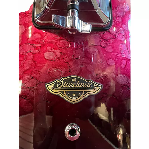 Used TAMA 4 Piece Starclassic Raspberry Molten Fade Drum Kit Raspberry Molten Fade